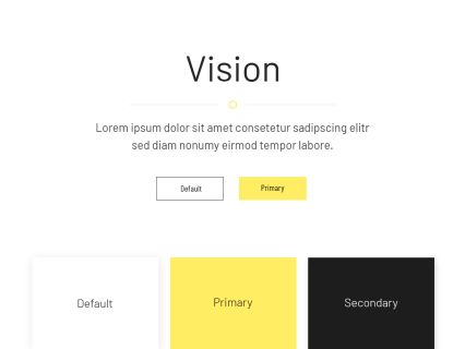Vision Joomla Template White Yellow Style
