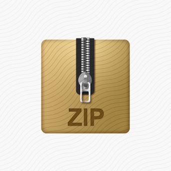 Archive Cardboard Zip Icon