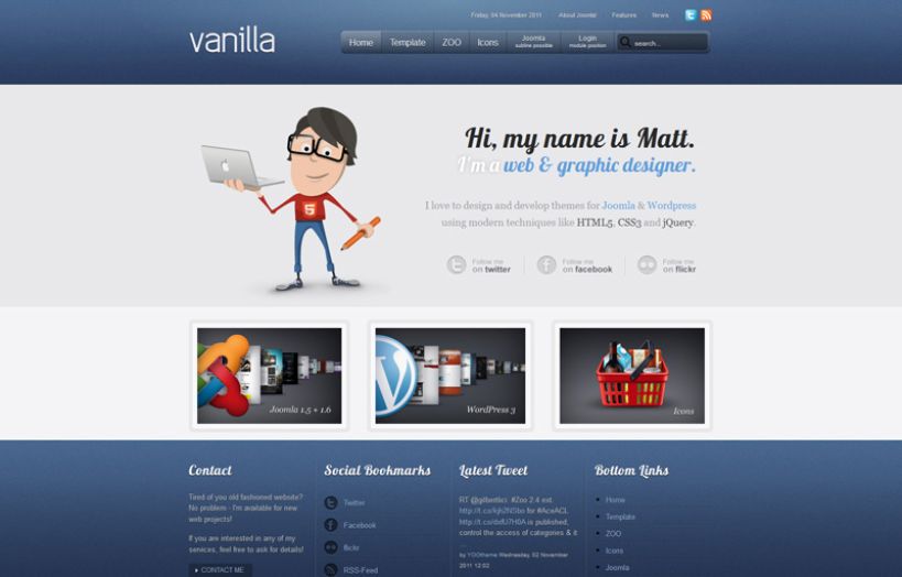 Vanilla WordPress Theme