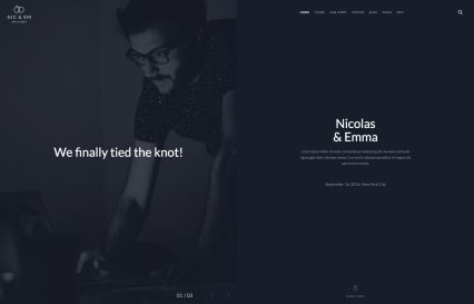 Nic & Em Joomla Template Freelancer Style