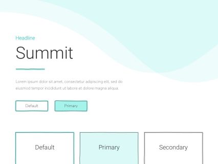 Summit Joomla Template White Turquoise Style