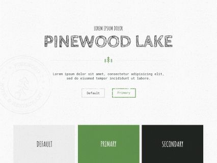 Pinewood Lake Joomla Template Light Green Style