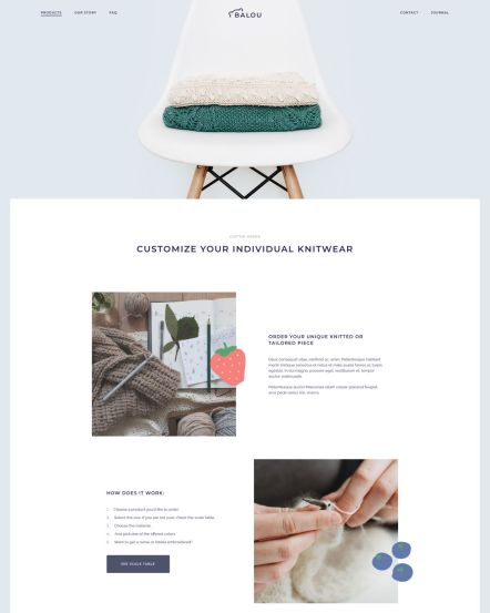 Balou Joomla template Services Layout