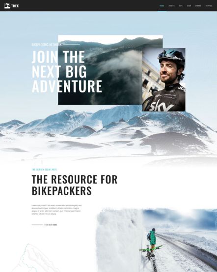 Trek Joomla template Home Layout