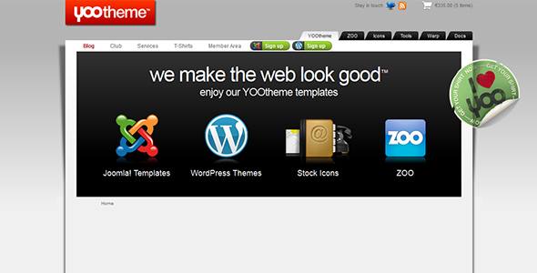 YOOtheme Relaunch – Website relaunch with Joomla 1.5