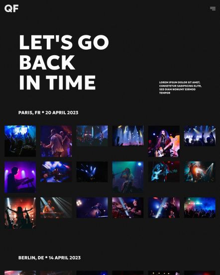 Quantum Flares Joomla template Gallery Layout