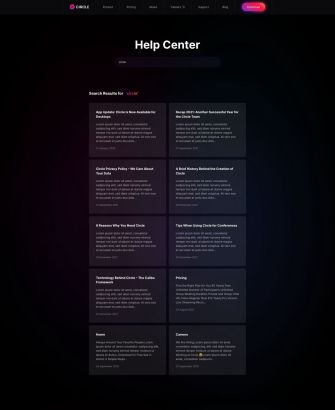 Search Layout