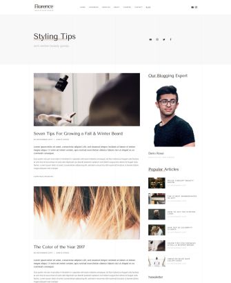 Florence Blog Layout