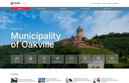 Oakville Joomla template Home Page in White Bordeaux Style