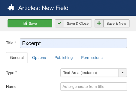 Joomla Custom Field Excerpt