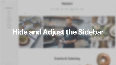 Hide Sidebar Documentation Video for WordPress