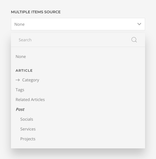 Custom fields with multiple items
