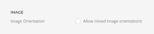 Gallery image orientation
