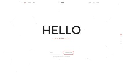 Luna Joomla Template Minimal Style