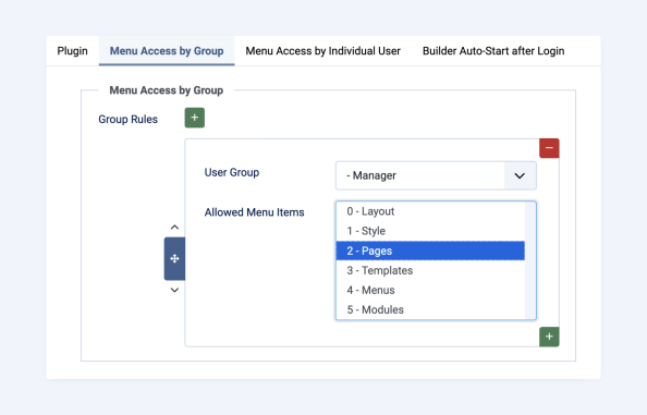 Access Control for YOOtheme Pro page builder