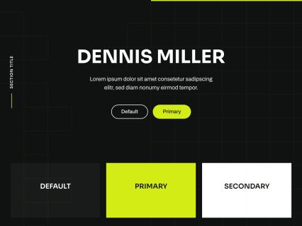 Dennis Miller Joomla Template Black Green Style