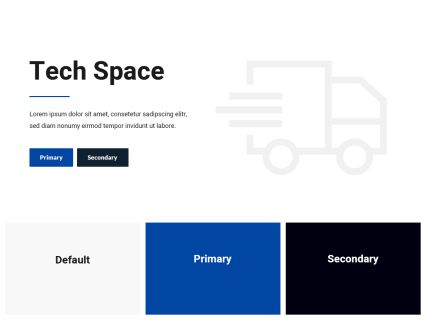 Tech Space Joomla Template White Darkblue Style