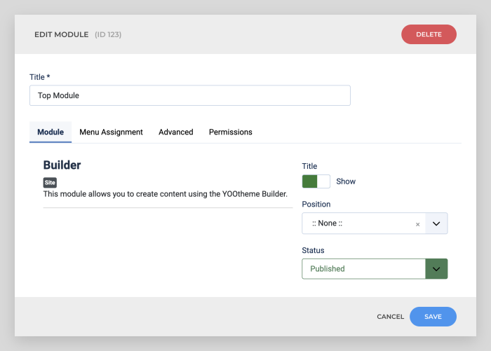 Edit module