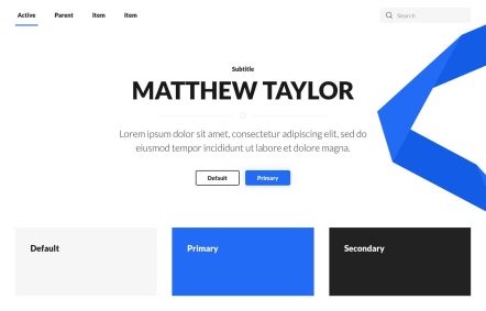 Matthew Taylor Joomla template UI Elements in Default Style