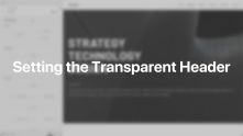 Transparent Header Documentation Video for WordPress