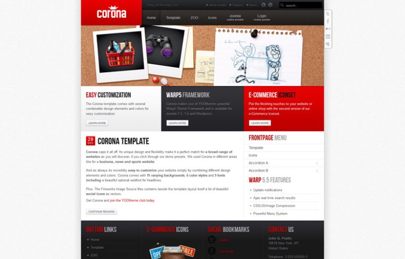 Corona WordPress Theme