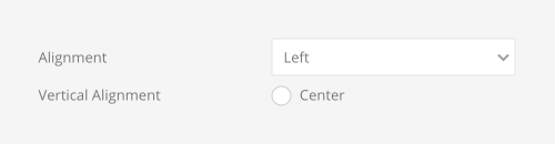 List image alignment