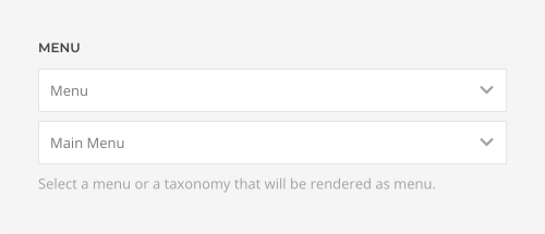 Menu element