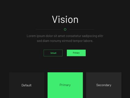 Vision Joomla Template Black Green Style