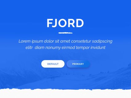 Fjord WordPress Theme Blue White Style