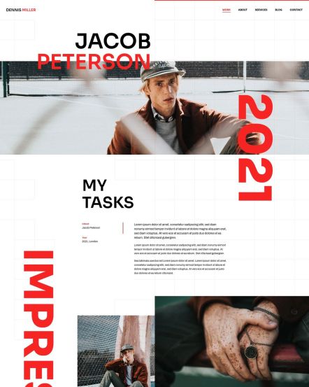 Dennis Miller WordPress theme Case Study Layout