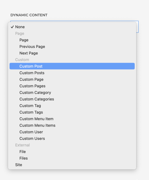Custom post