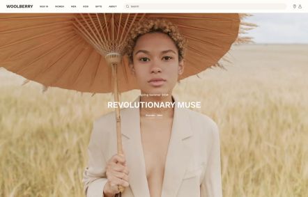 Woolberry Joomla template Home Page in Light Red Style