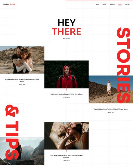 Dennis Miller WordPress theme Post Index Layout