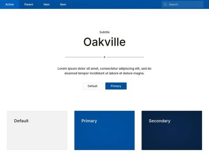 Oakville WordPress Theme Default Style