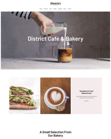 District Joomla template Home Layout