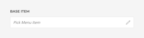 Menu element base item