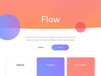 Flow Joomla Template White Lightblue Style