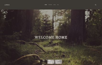 Lykka WordPress Theme Green Style