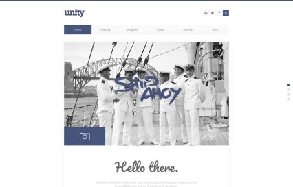 Unity Joomla Template Marine Style