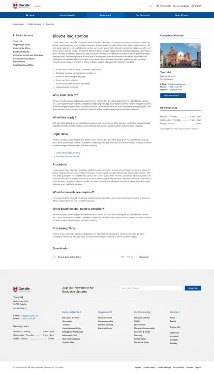 Oakville WordPress Theme Post Custom Layout
