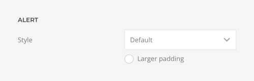 Alert style