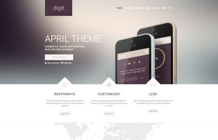 Digit WordPress Theme Lilac Style