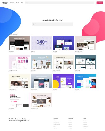 Design Bites Joomla template Search Layout