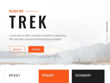 Trek WordPress Theme White Orange Style