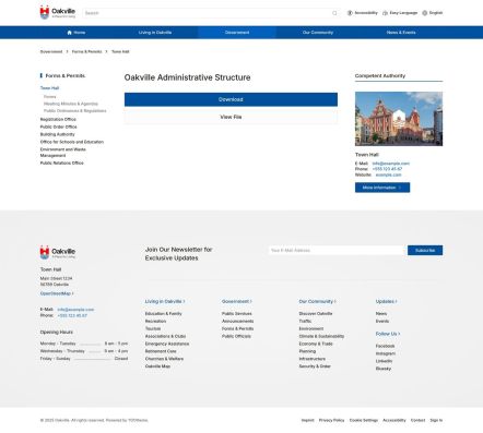 Oakville Joomla template Download Post Layout