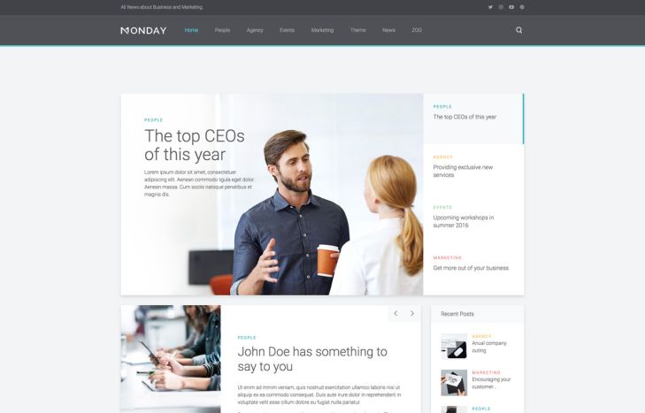 Monday Joomla Template