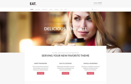 Eat WordPress Theme Salmon Style