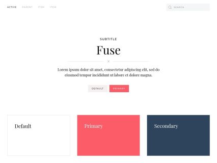Fuse Joomla Template White Red Style