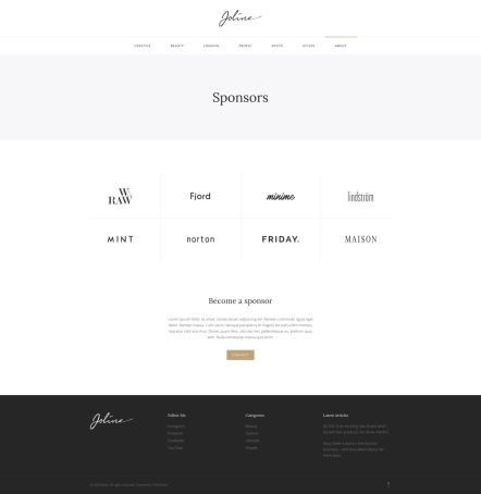 Joline Joomla template Sponsors Layout