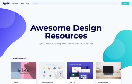 Design Bites Joomla template Home Page in White Turquoise Style